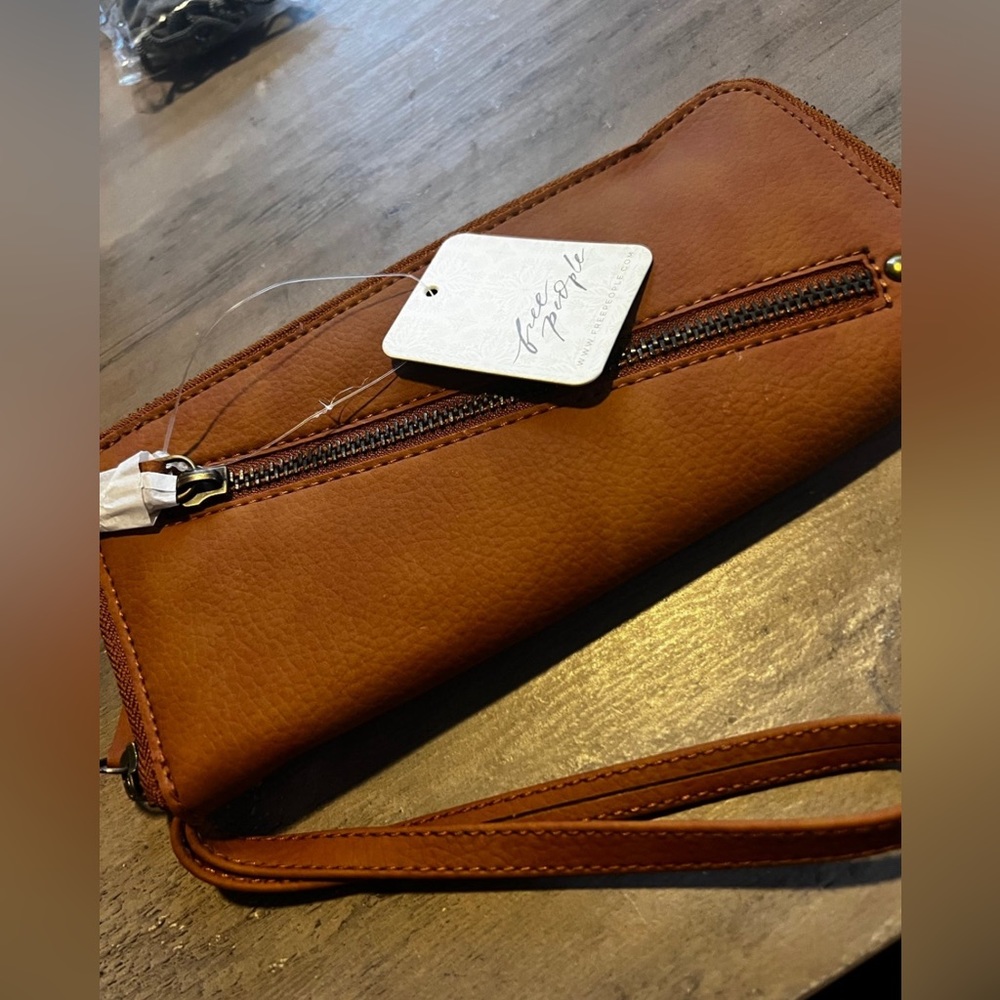 Free People leather wallets for women
